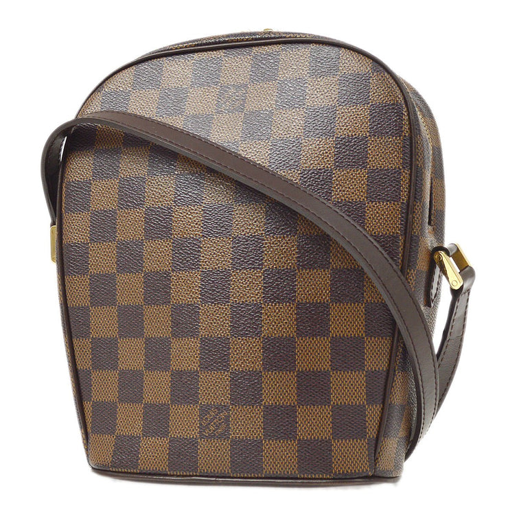 Brown Louis Vuitton Damier Ebene Ipanema GM Shoulder Bag