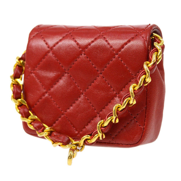 CHANEL Red Lambskin Quilted Micro Bag Charm – AMORE Vintage Tokyo