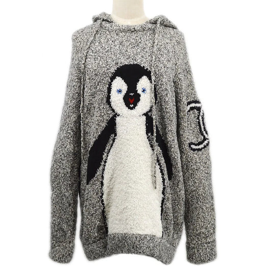Chanel * 2007 CC penguin-motif knitted hoodie #42