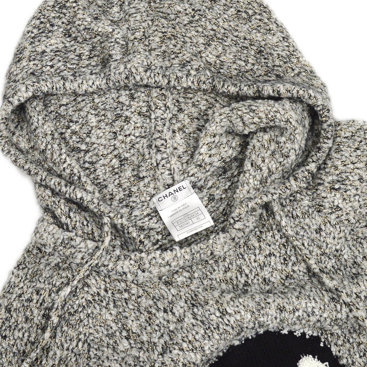 Chanel 2007 CC Penguin-Motif Knitted Hoodie＃42