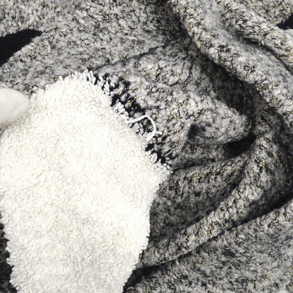 Chanel * 2007 CC penguin-motif knitted hoodie #42