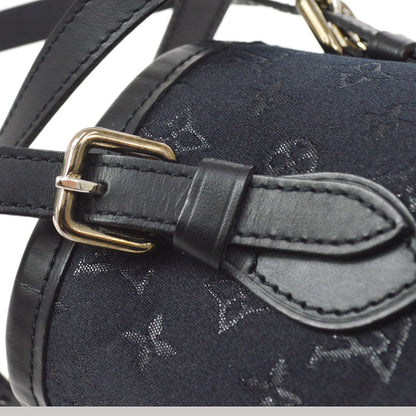 Louis Vuitton 2001 Monogram Satin Little Bucket Black M92144