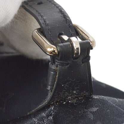 Louis Vuitton 2001 Monogram Satin Little Bucket Black M92144