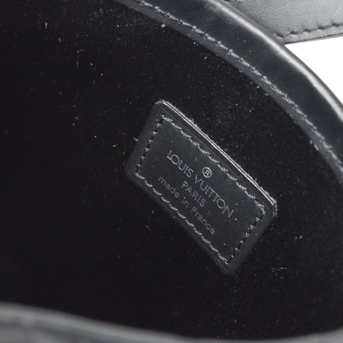 Louis Vuitton 2001 Monogram Satin Little Bucket Black M92144