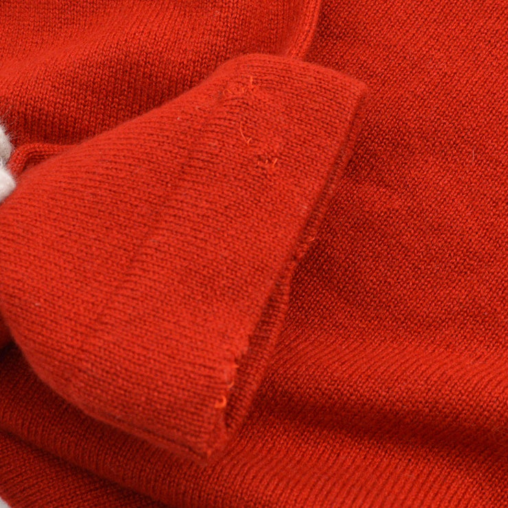CHANEL Red Cashmere Sweater #36
